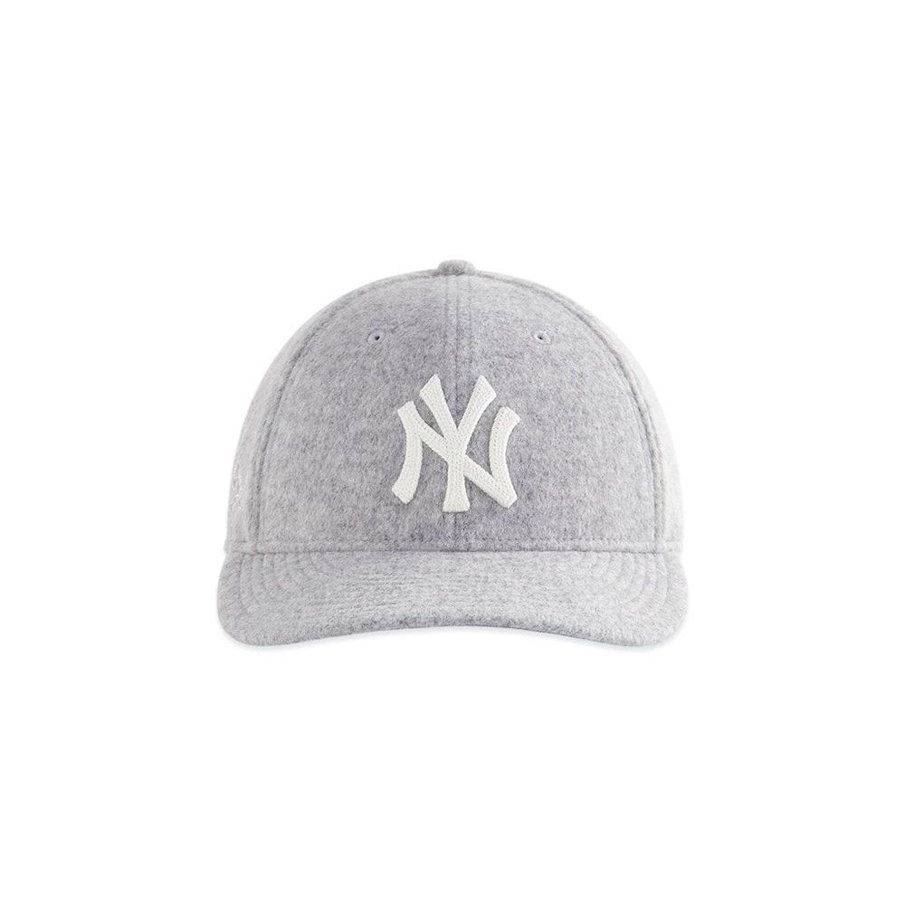 Kith x New Era for the York Yankees Brushed Jersey 59Fifty Low Profile Fitted Cap Medium Heather Gre