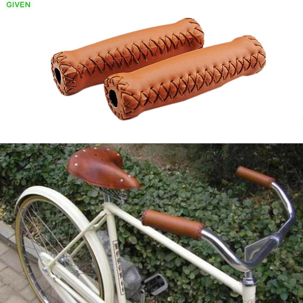 จักรยาน Grips หนังเทียม เหมาะสำหรับจักรยานเสือภูเขาและCity Bike สไตล์เรโทร