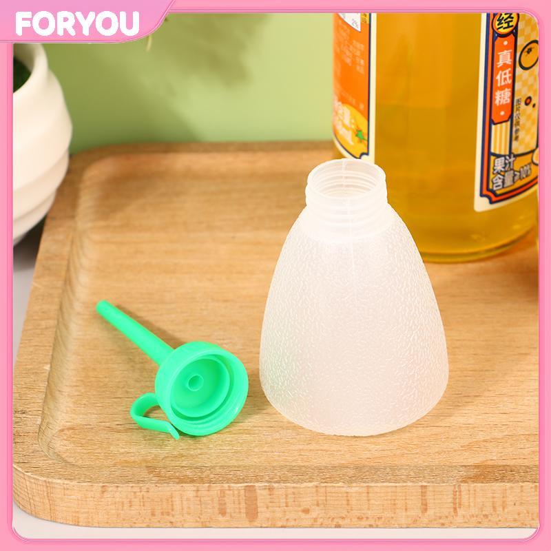 FORYOU 1 PC น้ํามันปั๊ม Oiler 60ML ขวดพลาสติกสําหรับ Old-Fashioned ครัวเรือนอุตสาหกรรมแบน Lostitch จ