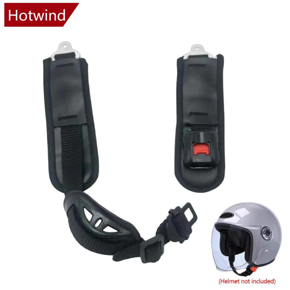 HTT Universal หมวกกันน็อคแบบปรับได้สายรัดคางหมวกนิรภัยสําหรับรถจักรยานยนต์ Chin Guard Stabilizer Secure Fastening Buckle สําหรับจักรยานไฟฟ้า Webbing Replacement