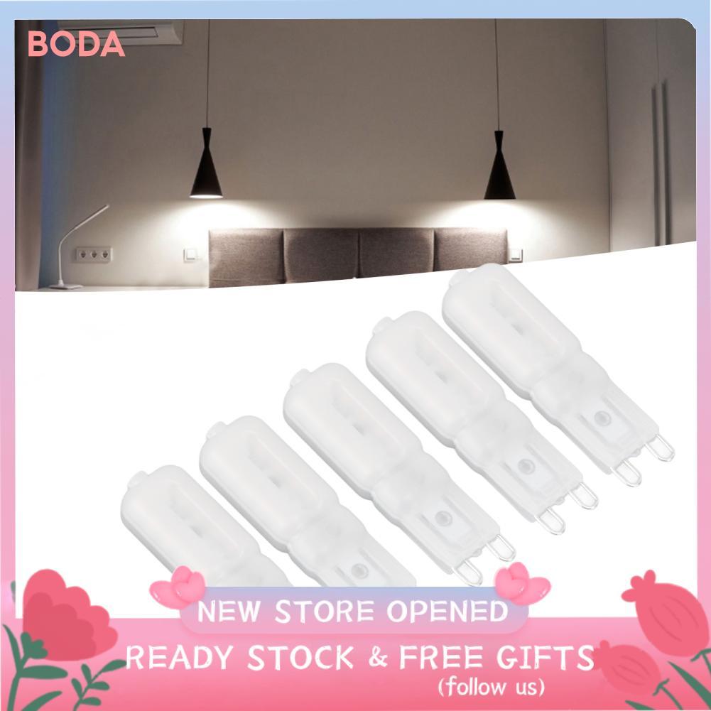 Boda G9 หลอดไฟ LED หรี่แสงได้ AC 220V อายุการใช้งานยาวนาน 5 ชิ้น G9 หลอดไฟ LED สำหรับไฟภูมิทัศน์ระเบ