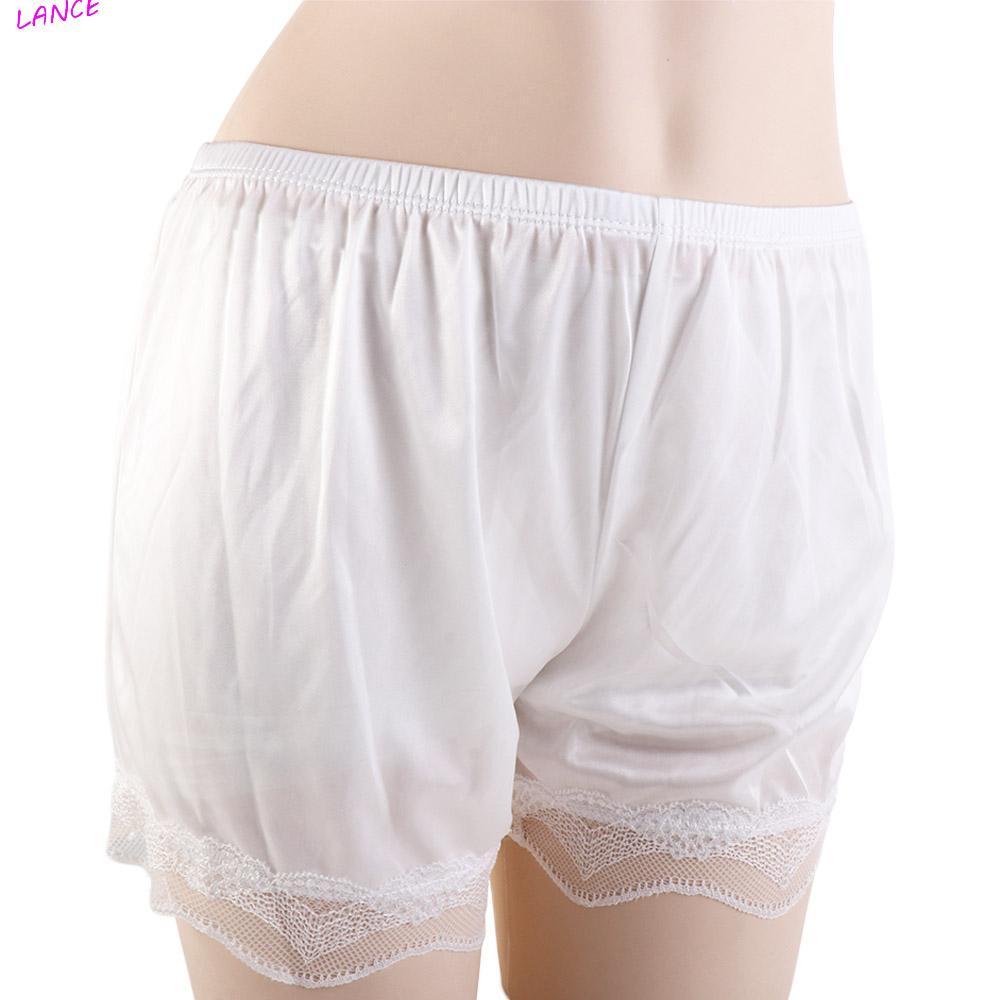LANCE Safety Shorts Lace Summer Thin Women Simple Satin Pyjamas Shorts