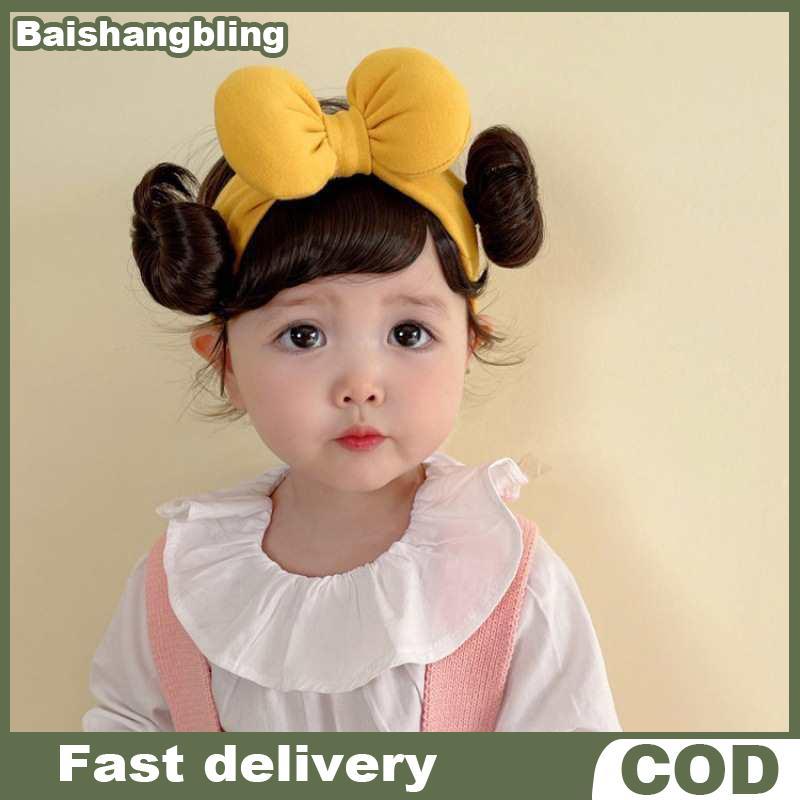 BSBL แฟชั่นน่ารักสำหรับทารกและเด็กเล็ก วิกผม Hairband และ Hairpiece สำหรับคอสเพลย์และสวมใส่ทุกวัน
