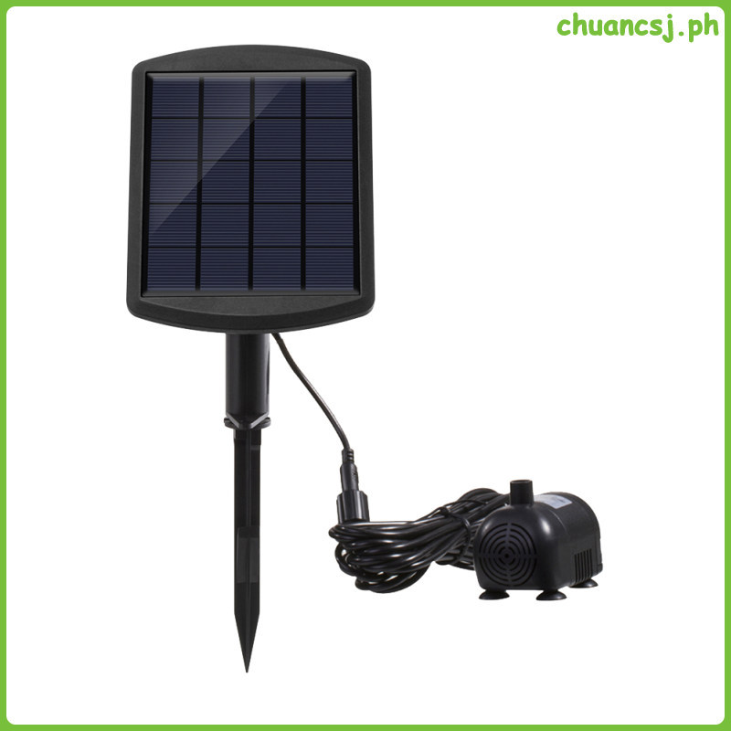 1.8W 170L/H ขนาดเล็กสวน DC ปั๊มน้ําพลังงานแสงอาทิตย์แบบไม่มีแปรง (สีดํา) chuancsj