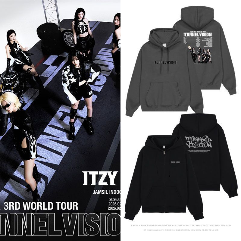 2026 ITZY Tunne lVision ผู้ชาย/ผู้หญิง Hoodie เสื้อผ้าเดียวกันเสื้อกันหนาว Unisex Streetwear เสื้อกั