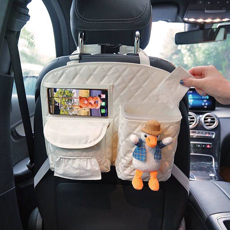 Car Seat Back Buggy Bag Car Organizer Multifunctional Vehicle Storage Box Z84T