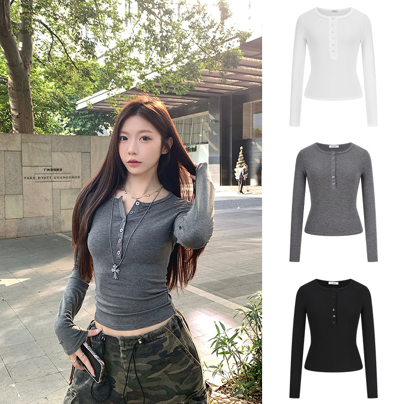 รีวิว <Moses Queen> เสื้อยืดแขนยาวผู้หญิง ทรงเข้ารูป สไตล์อเมริกัน ใส่ได้ทุกโอกาส!