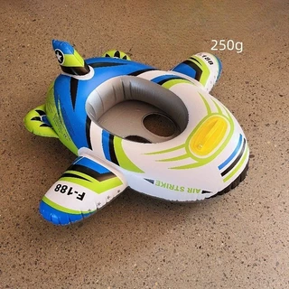 Baby Swimming Seat ห่วงยางเด็ก น่ารัก รูปร่างเครื่องบิน ด้วยพวงมาลัย ห่วงยางสวมขาเด็ก