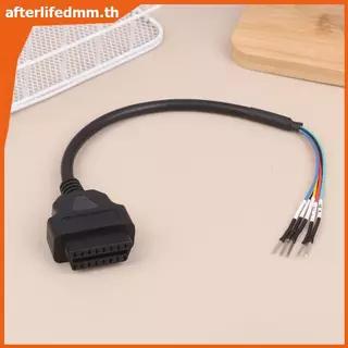 AL รถ OBD2 อะแดปเตอร์วินิจฉัย OBD2 Connector จัมเปอร์อินเทอร์เฟซสายต่อเครื่องมือสายต่ออัตโนมัติ 16Pin สามารถ +- K สาย TH