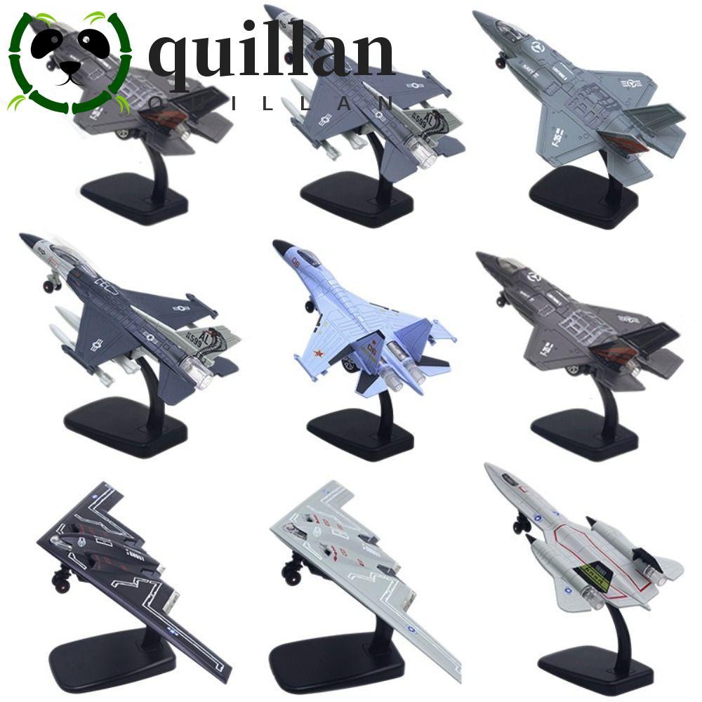 QUILLAN Fighter เครื่องบินของเล่น,เสียง Diecast Aviao เครื่องบิน,ตกแต่งโต๊ะจําลองคอลเลกชัน F16 F22 F
