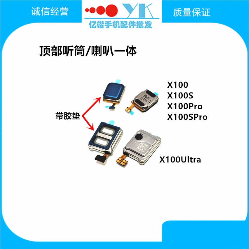 ✨เหมาะสําหรับ vivo X100/S/Pro/SPro/Ultra Earpiece Top Earpiece ลําโพงลําโพงตัวรับสัญญาณ