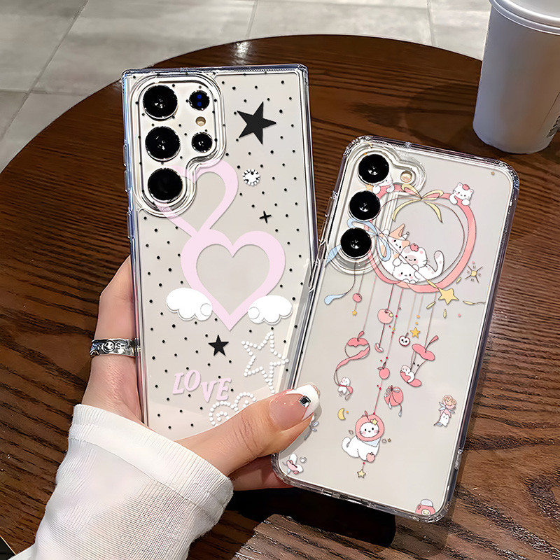 เคส ใส โทรศัพท์มือถือ For Samsung A07 A17 A36 A56 A55 A16 A37 A57 S26 S25 Ultra S24 FE A06 A05S A35 A15 A14 A73 A23 A24