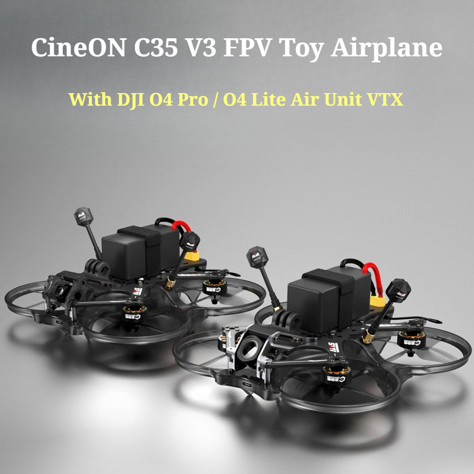 AXISFLYING CineON C35 V3 160 มม. FPV ของเล่นเครื่องบิน ICM-42688-P Gyro GPS ในตัวพร้อม DJI O4 Pro / 
