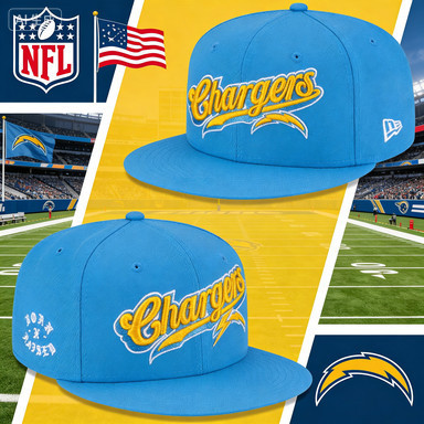หมวก Snapback แบรนด์ 9FIFTY สไตล์ Los Angeles Chargers