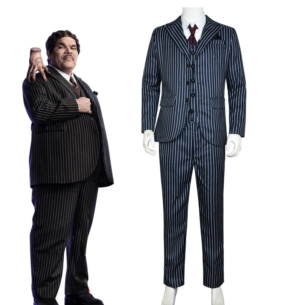 Wednesday Season 2 Cosplay Costume Addams Family Gomez Cosplay Costume Stage Performance Outfit