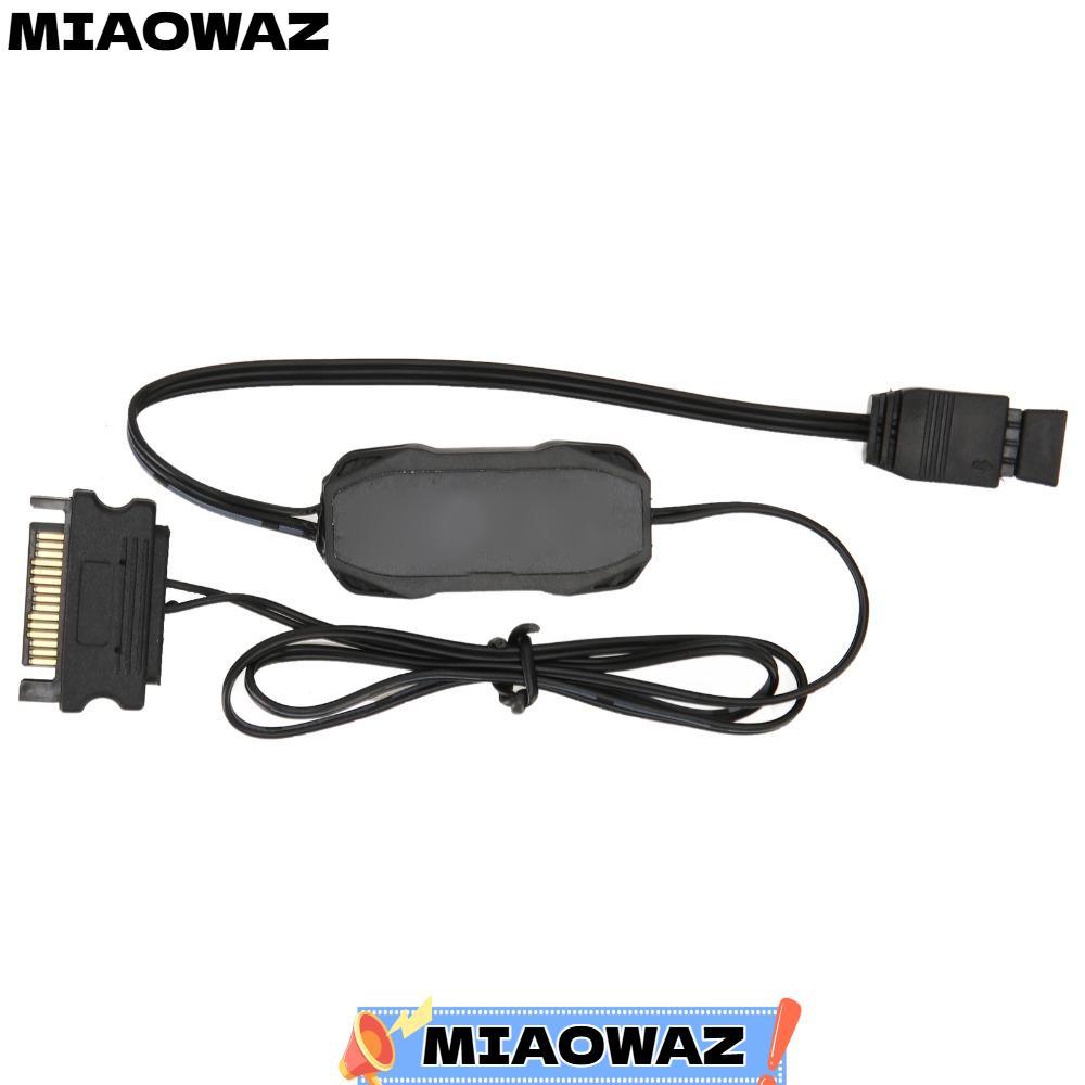 MIAOWAZ ARGB PC Fans Controller Kit, 5V Manually Control Fan Controller, Mini ขนาด 3Pin หลายโหมดแสง 