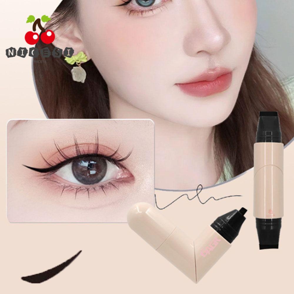 NICESI Eye Liner Stamp, Waterproof Long Lasting Eyeliner Stamp Pen