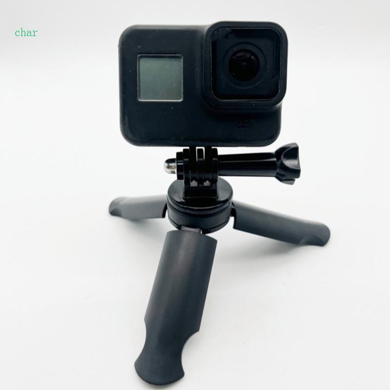 Char ขาตั้งกล้องน้ําหนักเบาโทรศัพท์สําหรับกล้องและสมาร์ทโฟนพร้อมรูสกรูขนาดสากล 1 4 นิ้วการออกแบบกันล