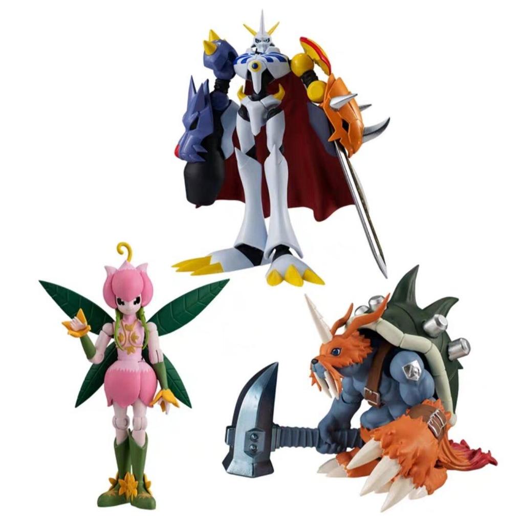 ของเล่นอาหาร Bandai ของแท้ Digimon Palm Series No. 3 Omega Beast Flower Fairy Beast Jordan Beast Box
