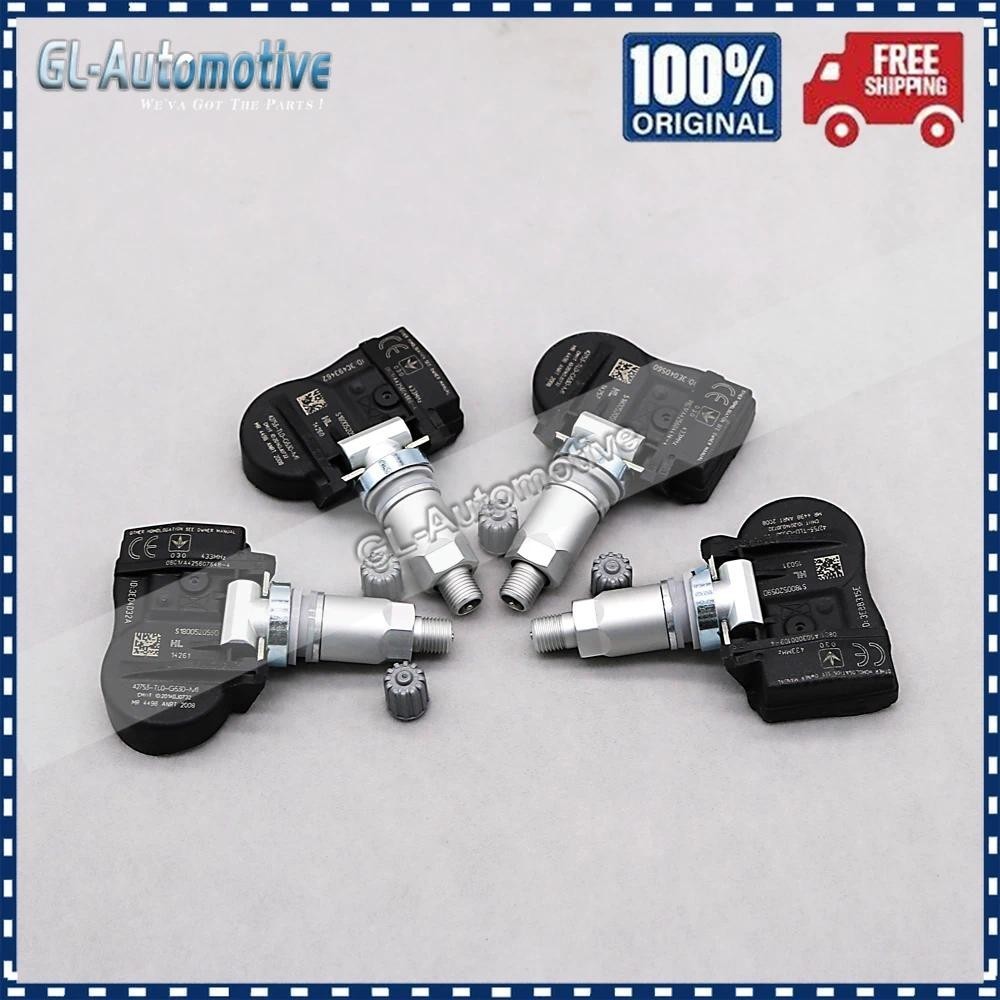 ชุด (4) TPMS 42753-TL0-G530-M1 เซ็นเซอร์ความดันยางสําหรับ Honda Accord Crosstour Jazz Qoros 3 42753 