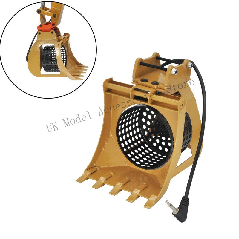 HUINA ถังสกรีนโรตารี่ไฟฟ้าพร้อมกลองสําหรับ 1580, 1550, 1592, 1593, 1594 RC Excavator รุ่นอะไหล่ VS9L