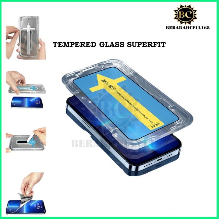 BCL168- SUPERFIT EASY INSTALL TEMPERED GLASS ANTI SPY สําหรับ OPPO A17 A17K A16 A16S A15 A15S A1K A3