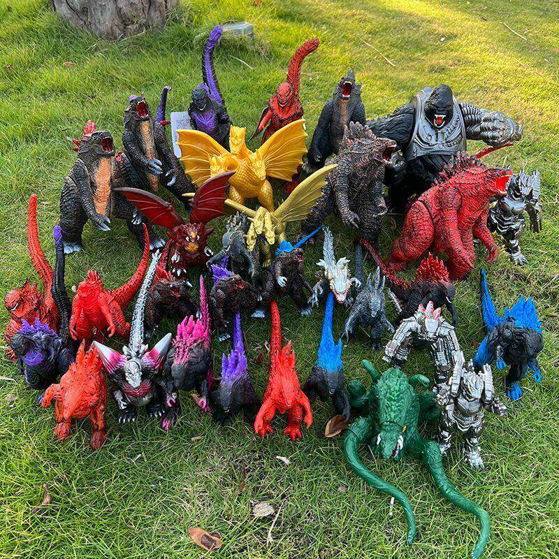 Godzilla ของเล่นโมเดลยางนุ่ม Runaway Godzilla Steel Godzilla Red Lotus Godzilla Mechanical Godzilla