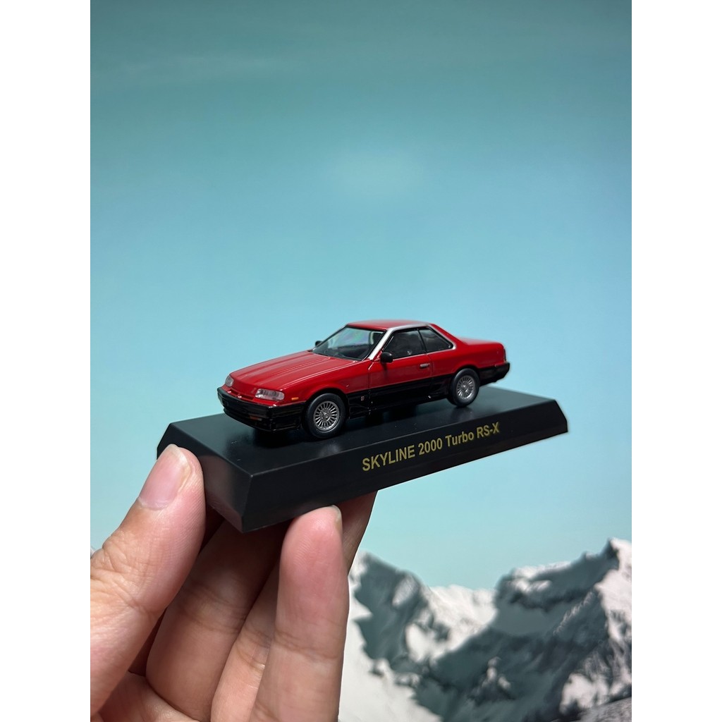 1/64 Jingshang kyosho SKYLINE 2,000turbo rs-x Red SKYLINE 2,000 Turbo RS-X ไม่มีการ์ดไม่มีกล่องลักษณ