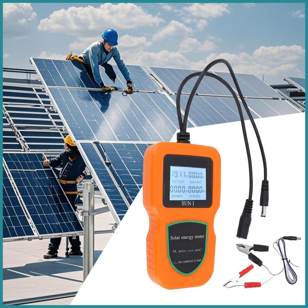 Solar Power Meter 500w Professional Real-Time Monitoring Solar Panel Tester Power Monitor สําหรับบ้า