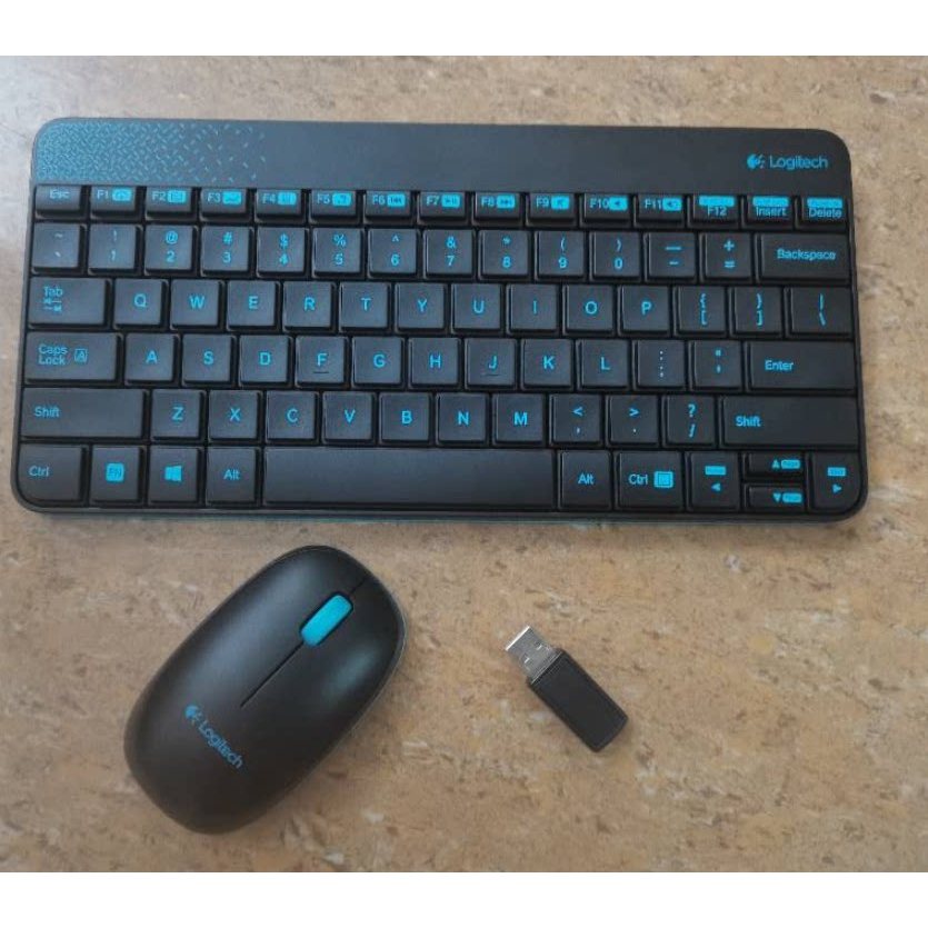 คีย์บอร์ดไร้สาย Logitech K240 ดั้งเดิม M212 เมาส์ไร้สาย MK240 ตัวรับสัญญาณเมาส์คีย์บอร์ดไร้สาย