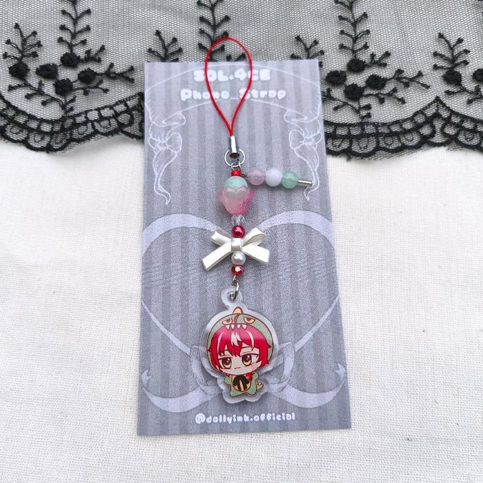 Sol.4ce สายคล้องโทรศัพท์ Vtuber อินโดนีเซีย/gantungan Handphone Vtuber Sol 4ce - Harris
