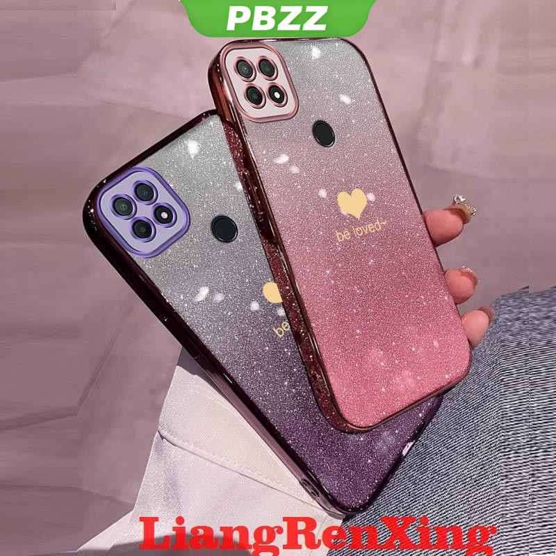 PBZZ  เคส มือถือ ซิลิโคนนิ่ม ใส กันกระแทก แต่งกลิตเตอร์ สําหรับ oppo a15 a15s a35 SFAX01 ราคา ถูกที่สุด ดีลบีเคเค
