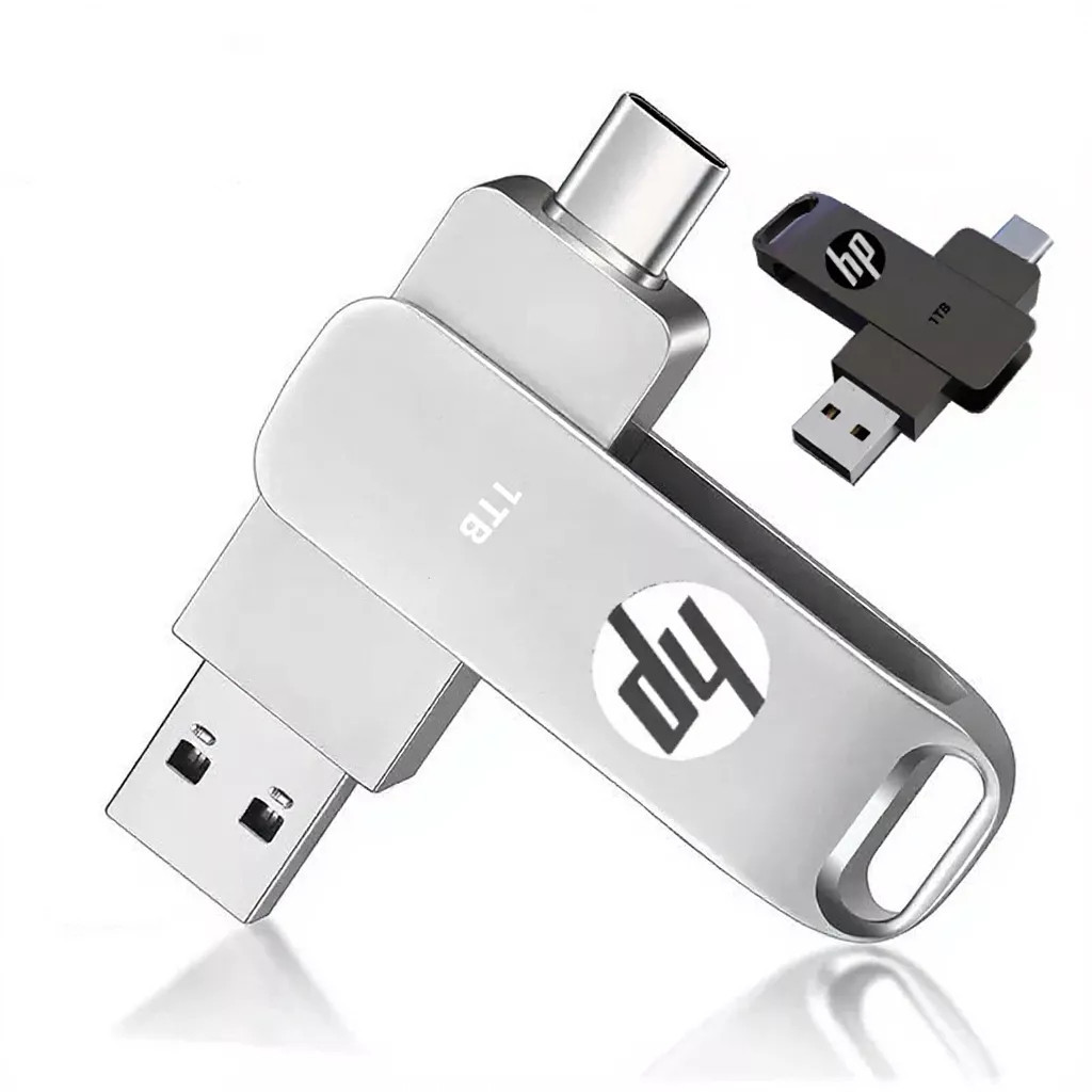 HP แฟลชไดร์ฟ 1TB 2TB type c OTG USB Flashdrive 2 in 1 Thumbdrive otg type c แฟลชไดร์ฟ 3.0