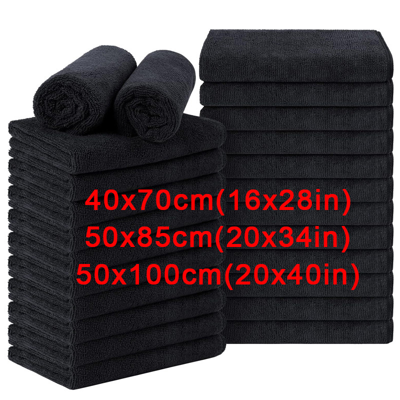 5/10Pcs Microfiber Salon Towels Bleach Proof Beauty Hair Salon Towels Hairdresser Spa Bath kitchen c