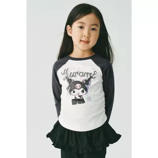 H&M(เอชแอนด์เอ็ม) เสื้อแขนยาวพิมพ์ลาย เด็กหญิง 1327766_1