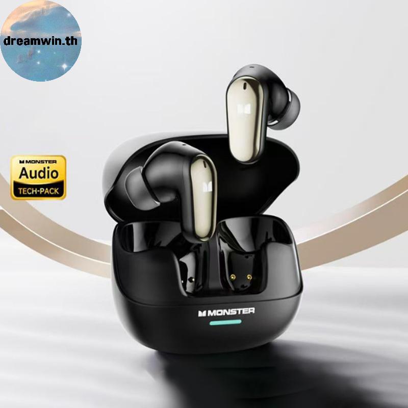 Dreamwin ใหม่ Monster MQT52 TWS ไร้สาย 5.4 ชุดหูฟังไฮไฟสเตอริโอหูฟังสําหรับเล่นเกมพูดคุยหูฟังตัดเสีย