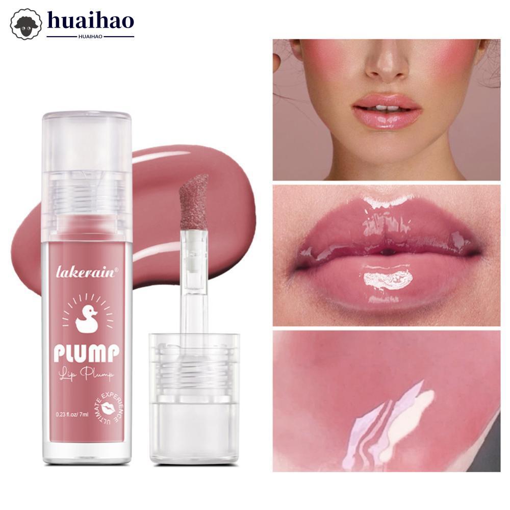 HUAIHAO Moisturizing Lip Glaze Brightening Lip Color Long-lasting Ginger Root Extract Lip Glaze Text