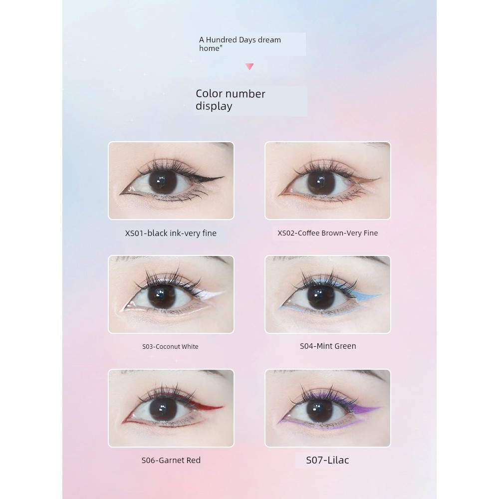 eyeliner อายไลเนอร์สีน้ำตาล Daydream Awakening Home Red Ultra-Fine Non-Smudge Eyeliner