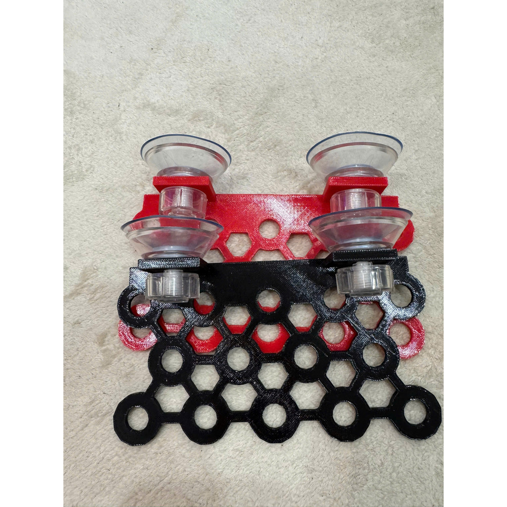 3D พิมพ์ปะการัง Frag Base Mount – ดูดกระจก 5–15 มม. – ไม่ต้องใช้กาว – อุปกรณ์ตู้ปลาทะเล