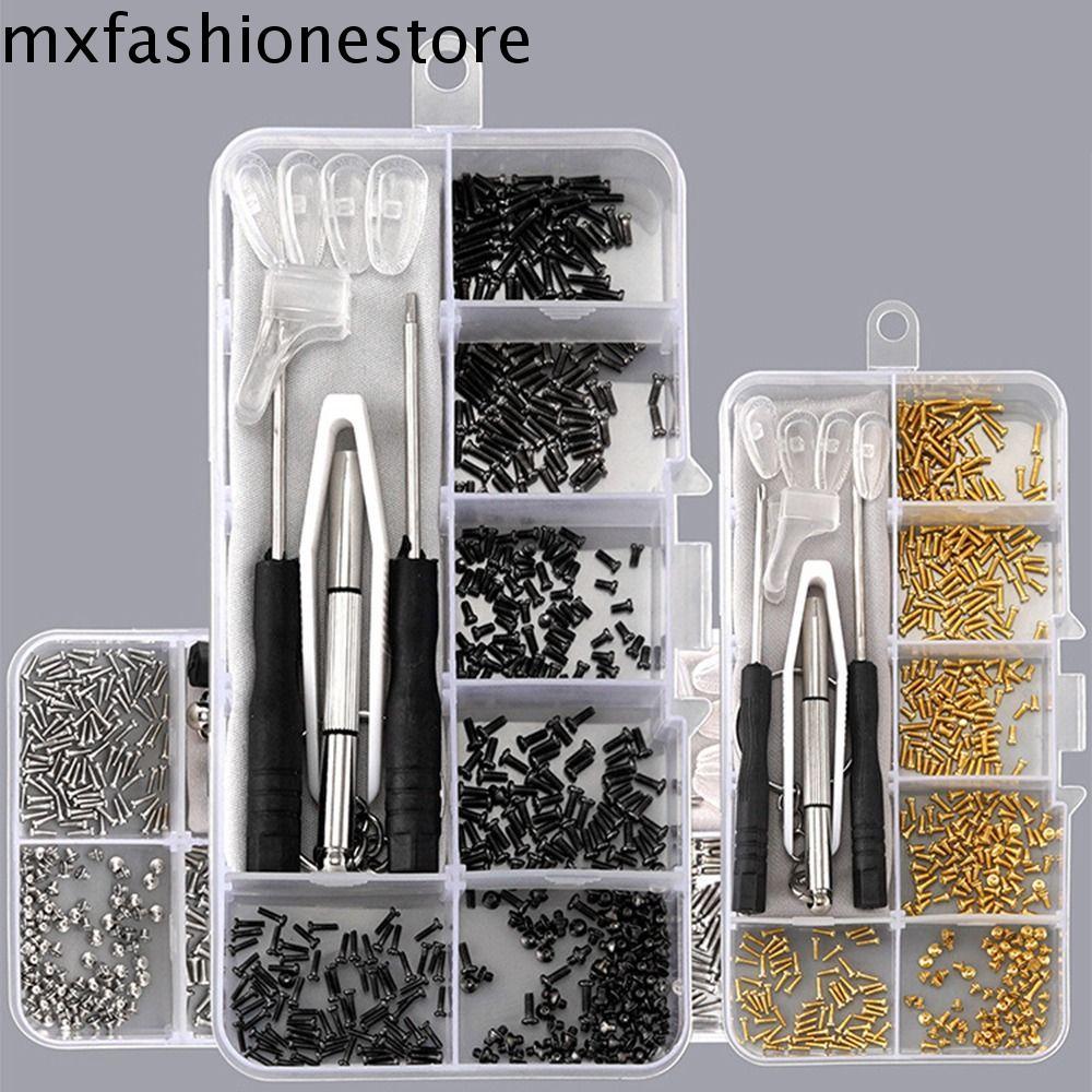 Mxfashione ชุดสกรู น็อต ไขควง ขนาดเล็ก แบบเปลี่ยน สําหรับแว่นตากันแดด นาฬิกา