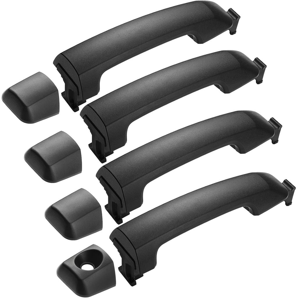 4 ชิ้นประตูด้านนอกสําหรับ 2007-2019 Toyota Tundra CrewMax Cab Pickup & 2008-2016 Toyota Sequoia SUV,