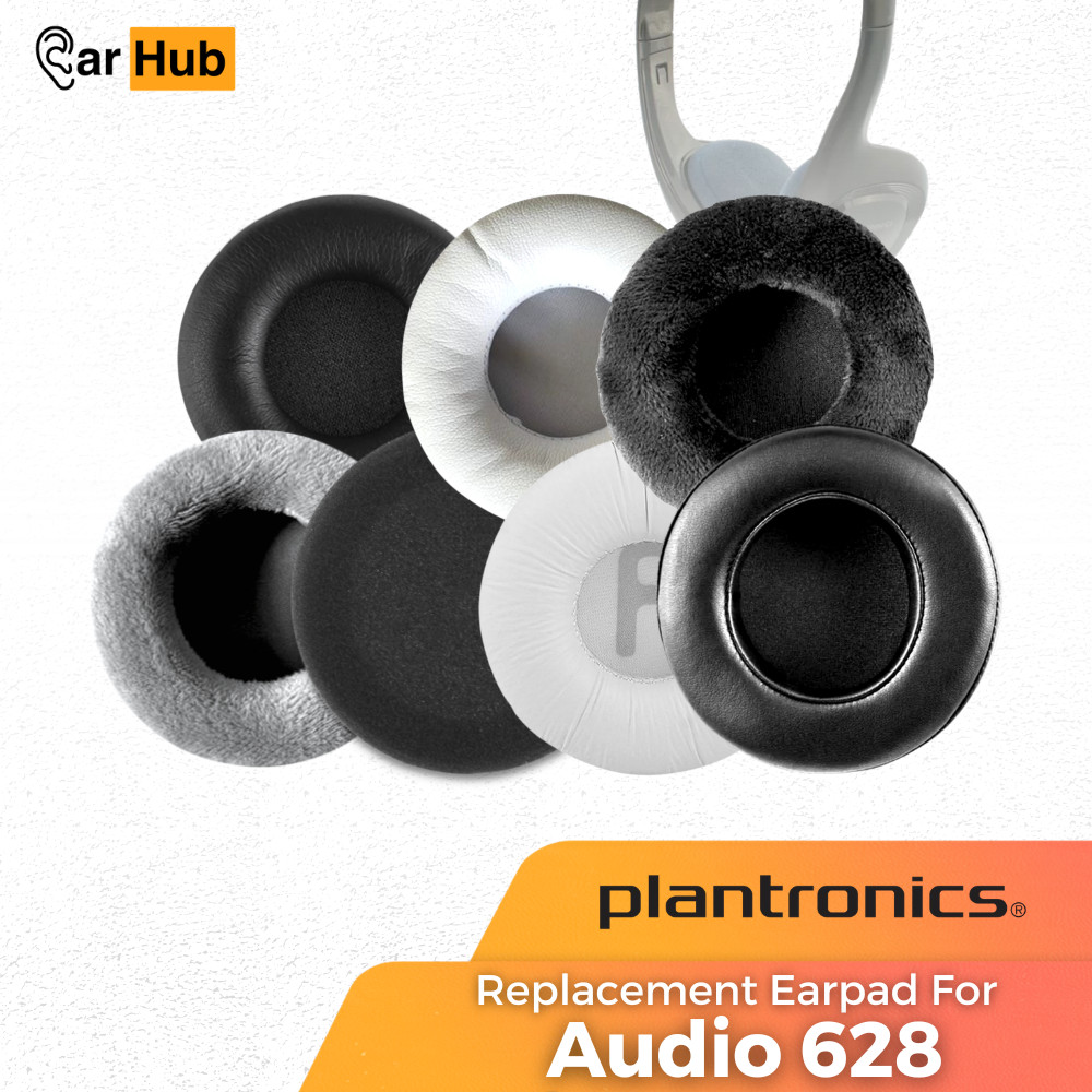 โฟมแผ่นรองหูฟังโฟมแผ่นรองหูฟัง Premium Plantronics Audio 628 Audio628 Audio-628 Earcup