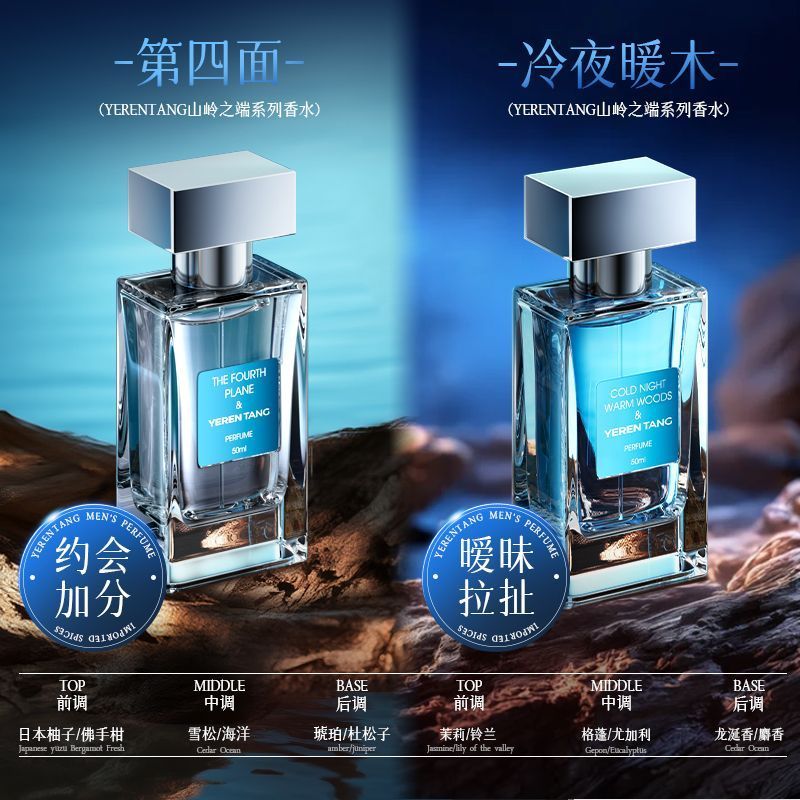 นําเข้าน้ําหอมสีฟ้าผู้ชายโคโลญจ์กลิ่นหอมติดทนนานสดเป็นกลางแสงกลิ่นหอมคลาสสิกกลิ่นหอมกลิ่นดาวสไตล์เดี