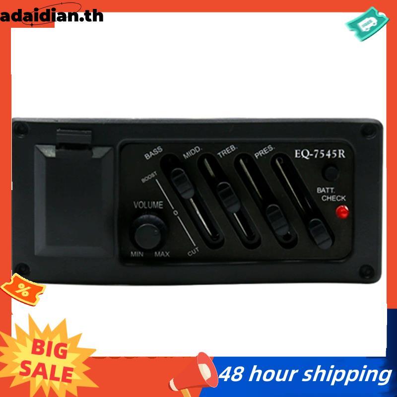 EQ 7545R Equalizer Tuner กีตาร์อะคูสติก Preamp เครื่องขยายเสียงปรับ EQ Equalizer