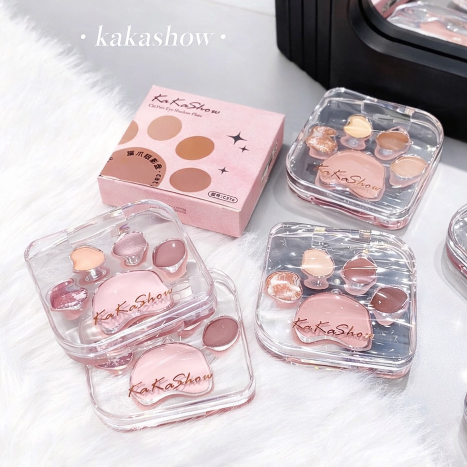 EYE CAT อายแชโดว์พาเลท โทนชมพูน้ำตาล เนื้อเนียนละเอียด วิ้งสวยติดทน เนื้อแมตต์และชิมเมอร์ พกพาสะดวก