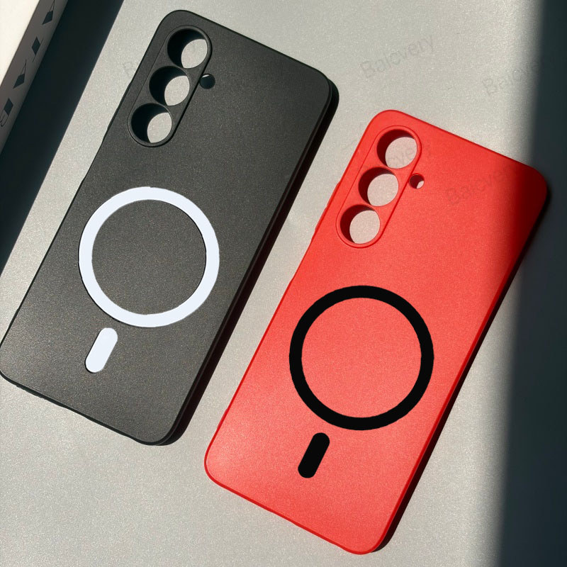 เคสสีสันสดใสสําหรับ ZTE Nubia V80 Max Z2577 TPU Matte Soft ซิลิโคนสติกเกอร์แม่เหล็ก