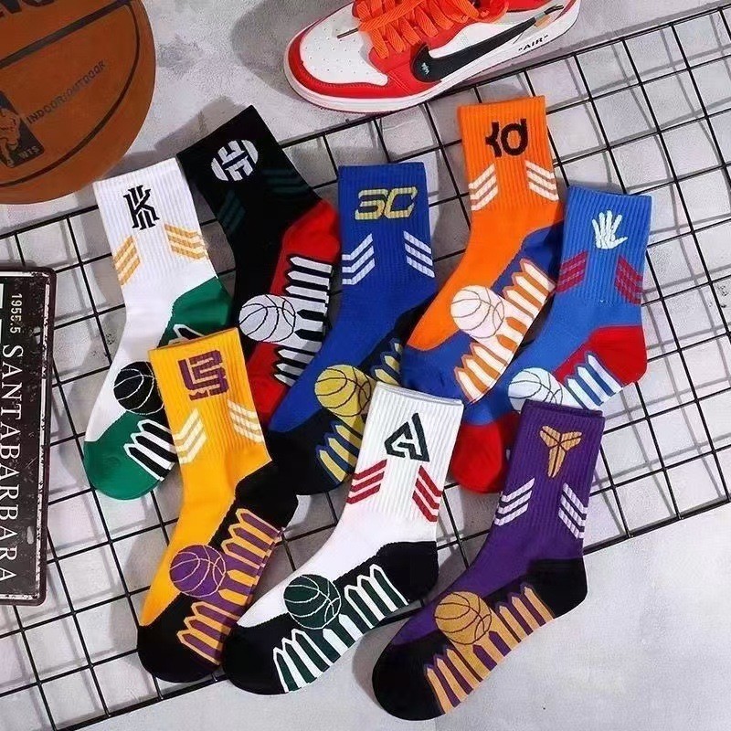 Popular~Socks NBA Basketball socks Durant, durable, sweat-absorbent, long-tube, trendy, Kobe James m
