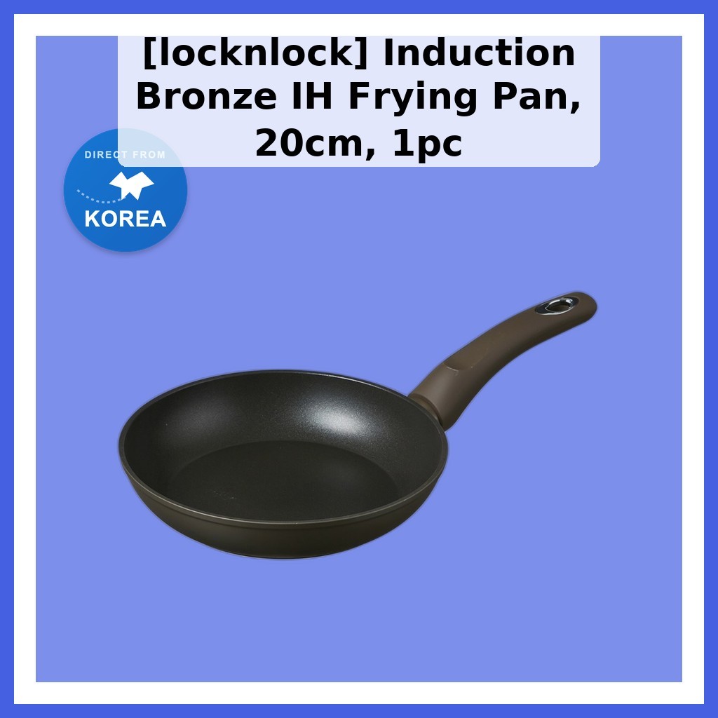 [locknlock] กระทะ Induction Bronze IH 20 ซม. 1 ชิ้น / กระทะเกาหลี / การเหนี่ยวนําเข้ากันได้กับโซล Un