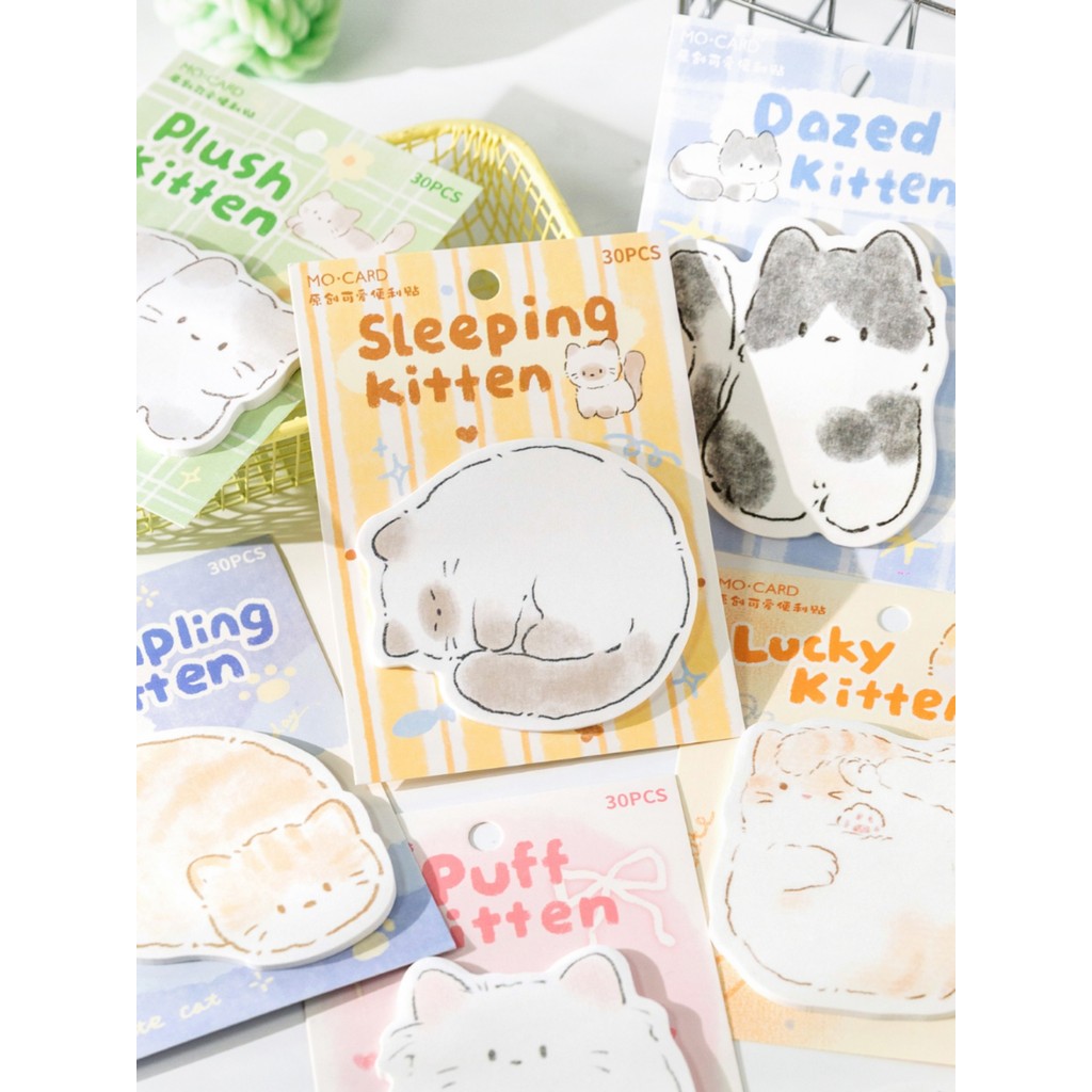 ♦Momo Cat Paradise Sticky Notes ,Instagram-Style Creative High-มูลค่าน่ารักการ์ตูนรูป Multi-ใช้ Post