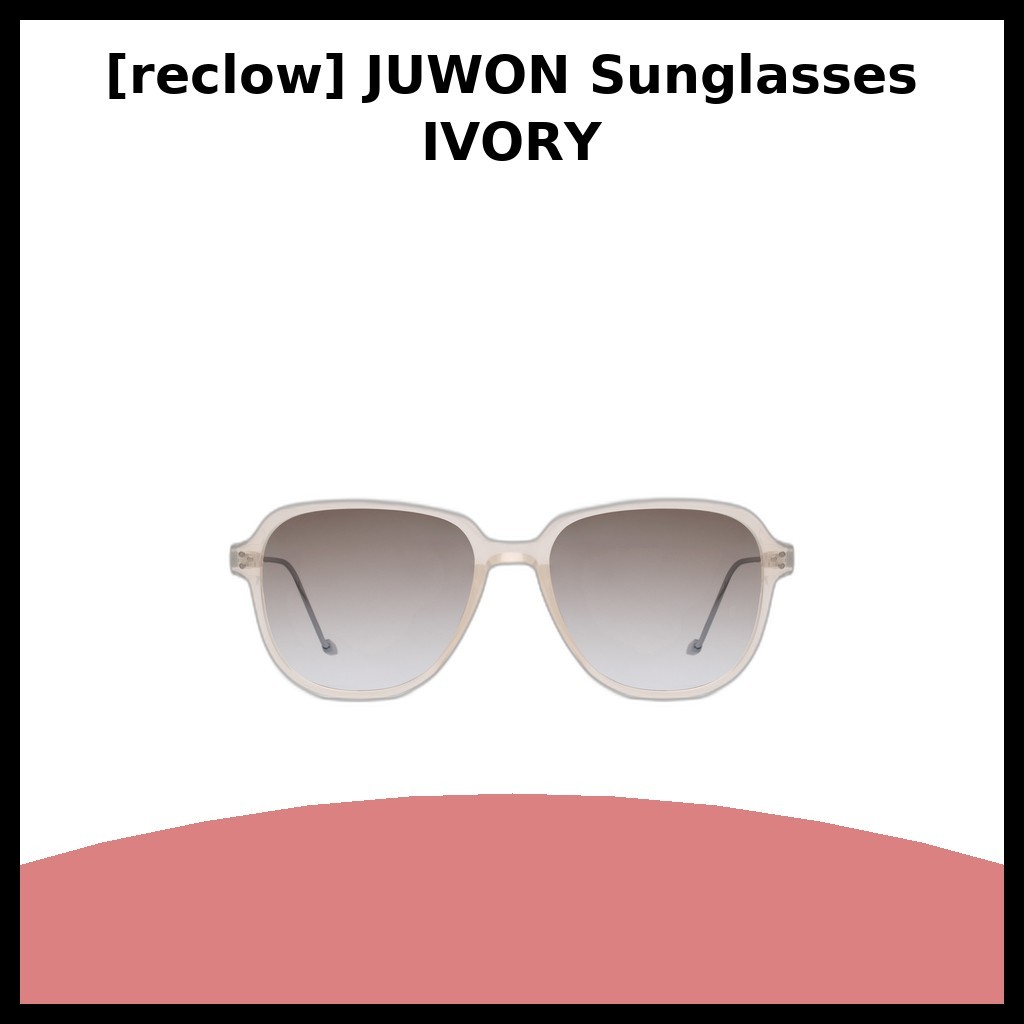 แว่นกันแดด JUWON IVORY สไตล์เกาหลี กรอบโอเวอร์ไซส์ ของแท้ 100%